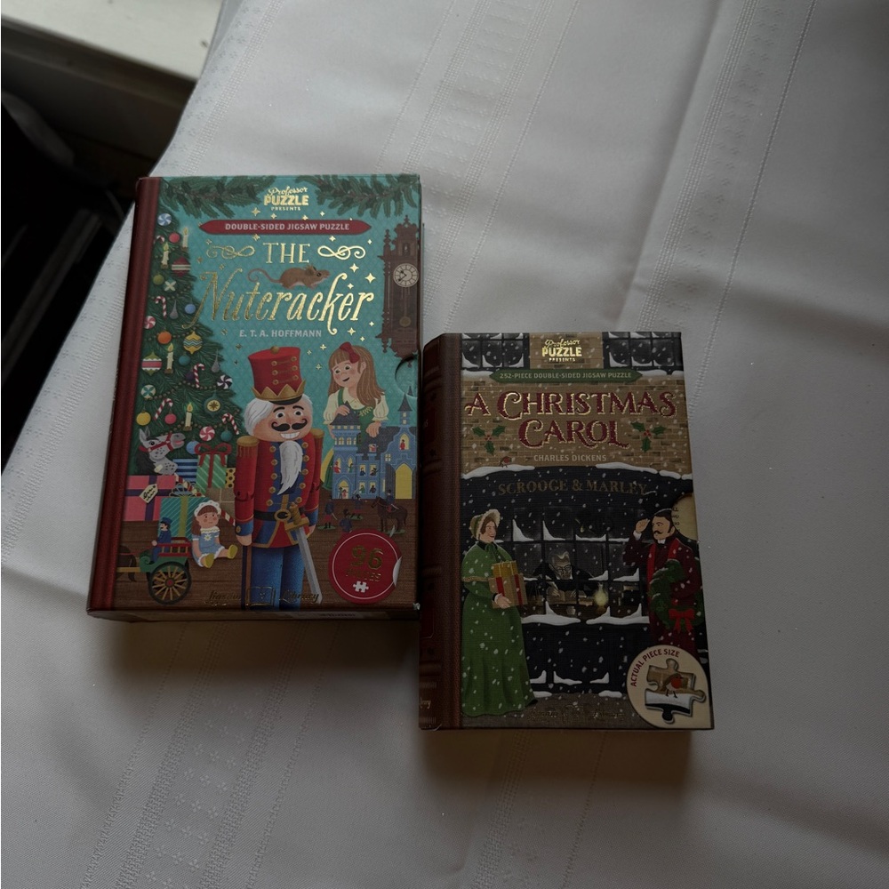 New Mint in Box!The Nutcracker and A Christmas Carol Puzzle Books
